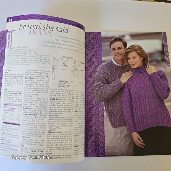 Knitters Magazine Winter 1999 Issue No.57 With Features On Unisex Sweater Design - Picture 8 of 16